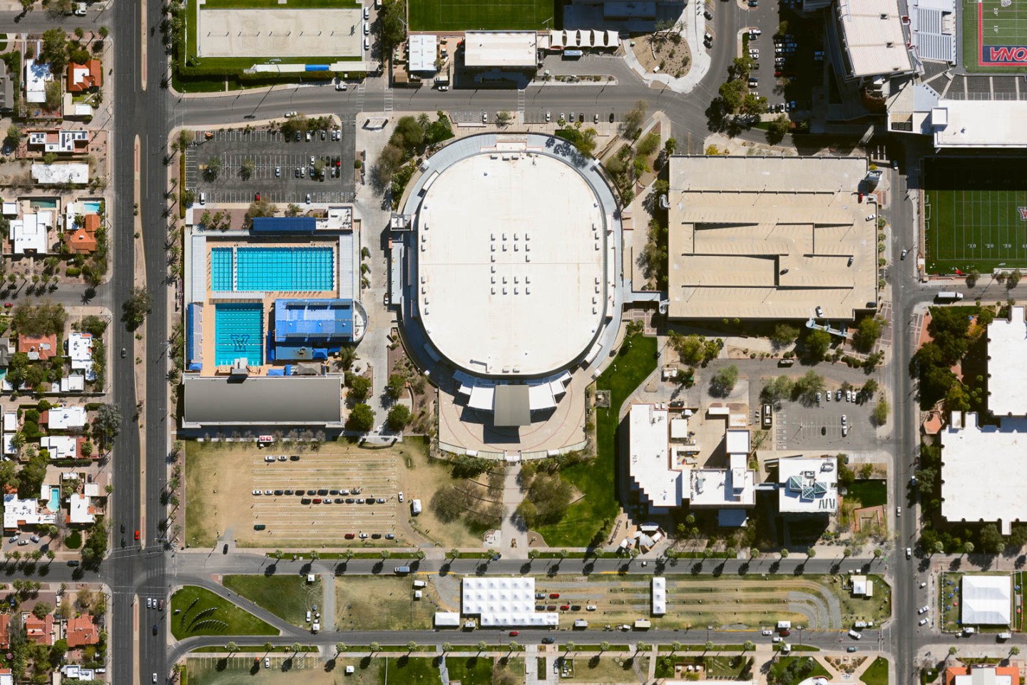 Vaccination site at University of Arizona Mall in Tucson