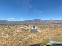 Landing at Borrego Springs, CA. Real gusty!