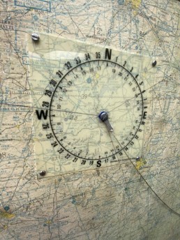  Compass rose for old-school flight planning